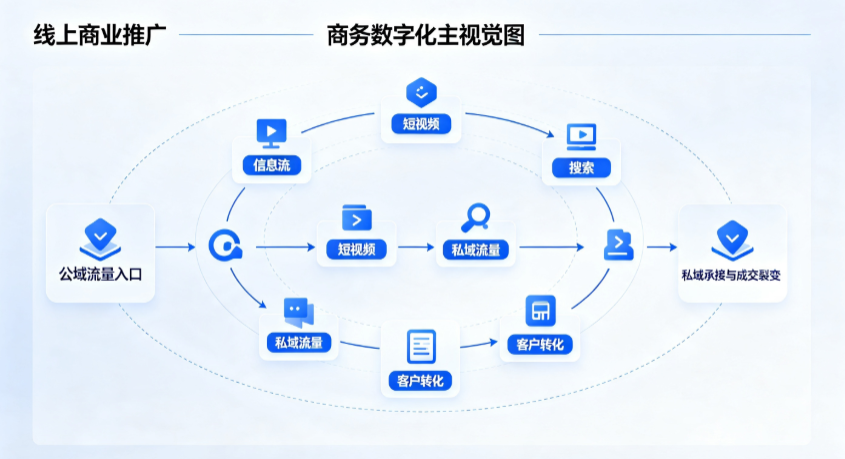 九江线上商业推广怎么做？全域流量闭环搭建与低成本转化实战指南